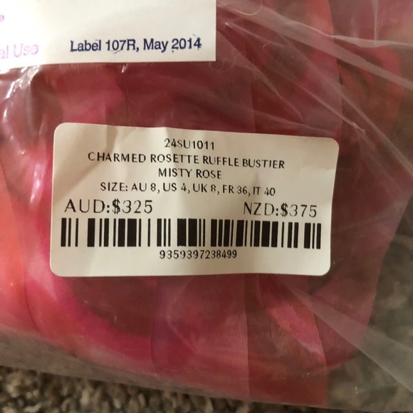 Aje Charmed Strapless Ruffled Bustier Top - Picture 6 of 7